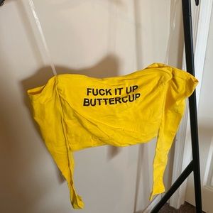 Fashion Nova ‘Fu*k it up Buttercup’ Crop Top